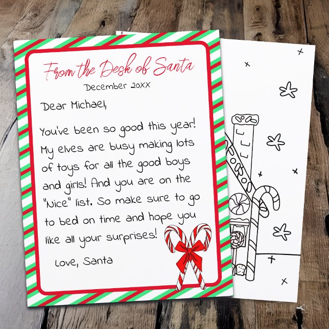 Lettre du Père Noël Clause Noël de l'enfant (Créateur téléchargé)