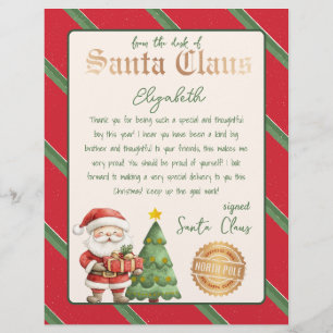 Lettre du Père Noël Cute Reindeer Imprimable