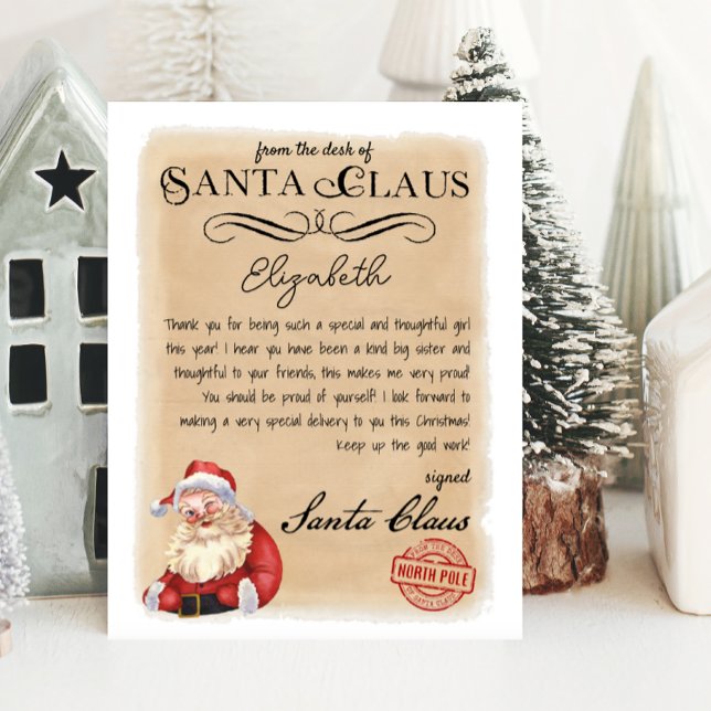 Lettre du Père Noël de Père Noël (letter from santa)
