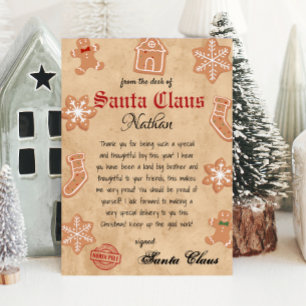 Lettre du Père Noël de Père Noël Vintage