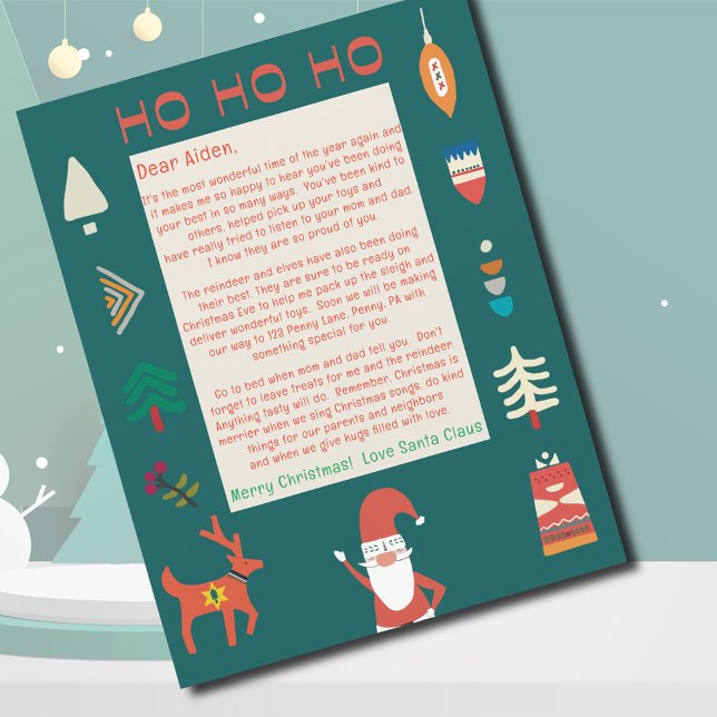 Lettre du Père Noël Ho Ho Ho Nordic Père Noël (Letter from Santa Ho Ho Ho Nordic Santa
)