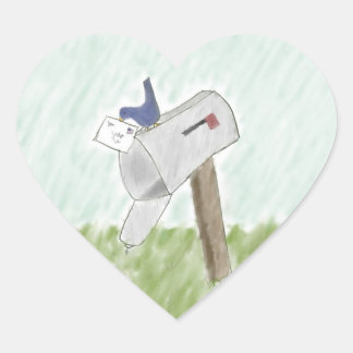 Lettre d'un Stickers Bluebird