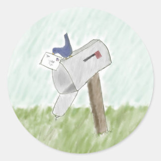 Lettre d'un Stickers Bluebird
