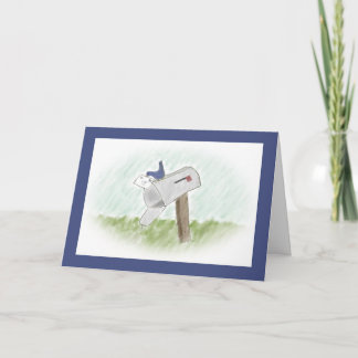 Lettre d'une carte de voeux personnalisable Bluebi
