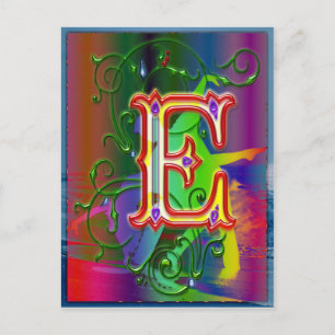 Lettre E Alphabet Dancers Carte postale