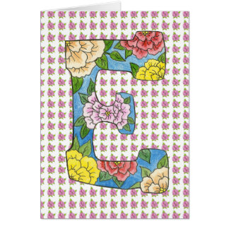 Lettre E carte de note