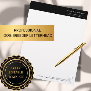 Lettre Éleveur de Chiens Professionnel En-tête LETTRES NO