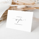 Lettre Ellesmere À Ma Carte Du Jour De Mariage Fem<br><div class="desc">L'Ellesmere, une lettre à ma femme sur notre carte de jour de mariage, présente un design minimaliste moderne sur un arrière - plan blanc pour un look propre et simple. L'en-tête de script est une image qui ne peut pas être modifiée. Tous les autres textes sont entièrement modifiables. Pour une...</div>
