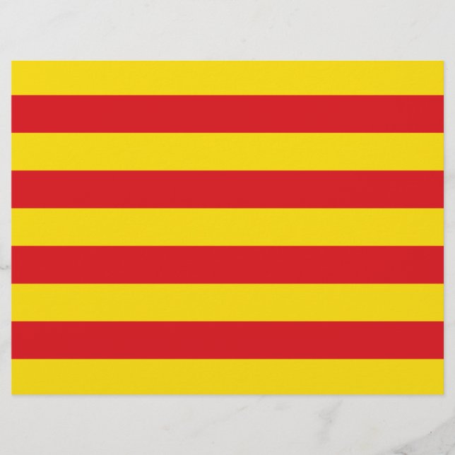 Lettre En-tête avec Drapeau de Catalogne (Devant)