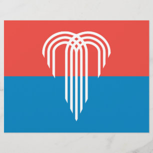 Lettre En-tête avec Drapeau de Kansas City, Missouri