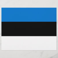 En-tête avec Drapeau de l'Estonie