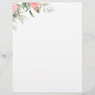 Lettre En-tête de lettres florales modernes et élégant