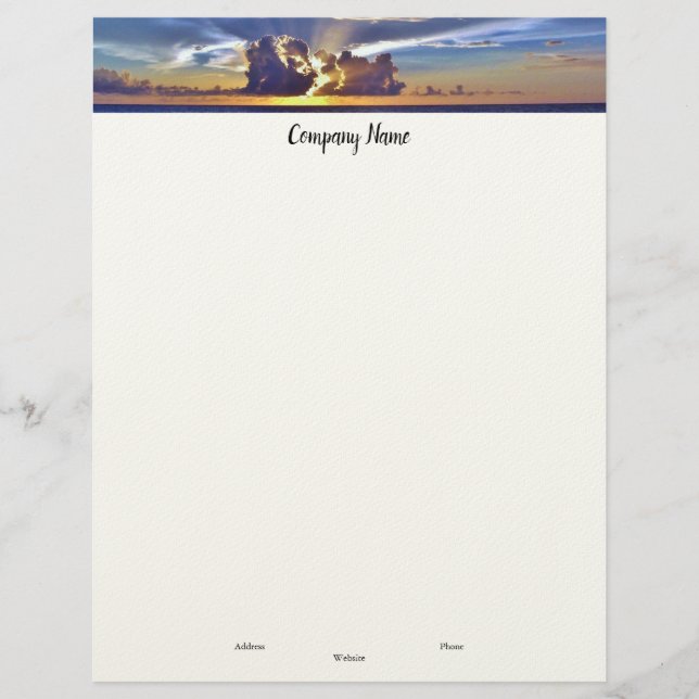 Lettre En-tête du couloir de plage (Devant)