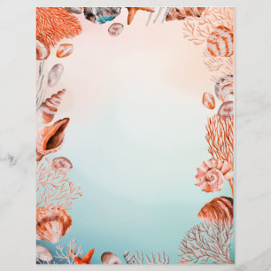 Lettre En-tête Papier de mer