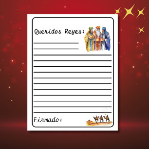 Lettre espagnole blanche aux sages - Los Reyes