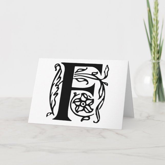 Lettre fantaisie F (Devant)