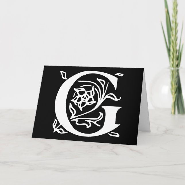 Lettre fantaisie G (Devant)
