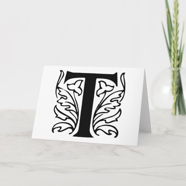 Lettre fantaisie T (Devant)