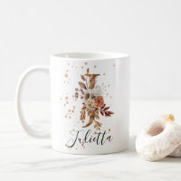 LETTRE FLEURIE DE COCOPIE J MONogramme Café Mug