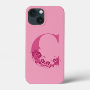 Lettre florale C coque iphone