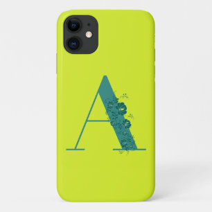 LETTRE Florale MONGRAPHIQUE A coque iphone