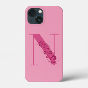 LETTRE Florale N coque iphone