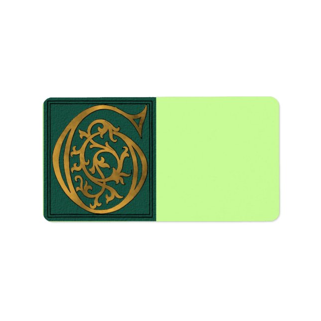 Lettre G Étiquette de adresse (Devant)