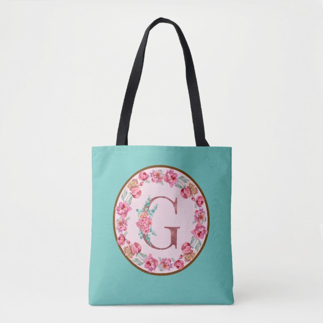 LETTRE G monogramme avec Sac fourre-tout d'image d (Devant)
