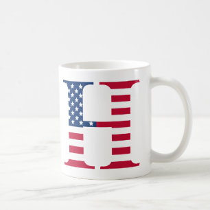 Lettre H Mug patriotique