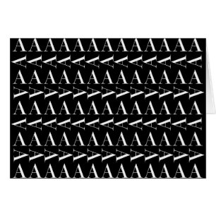 Lettre initiale A monogramme