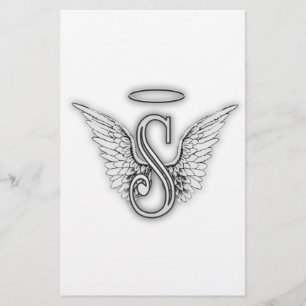 LETTRE INITIALE ANGLE Alphabet S AILES HALO