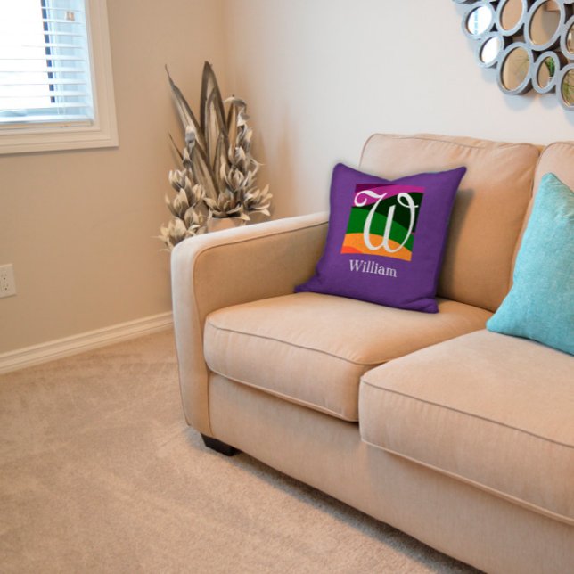 LETTRE INITIALE LAIDEAU LAIT Oreiller (Créateur téléchargé)