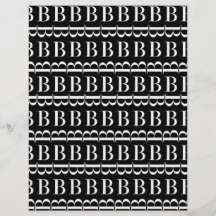 Lettre initiale monogramme B