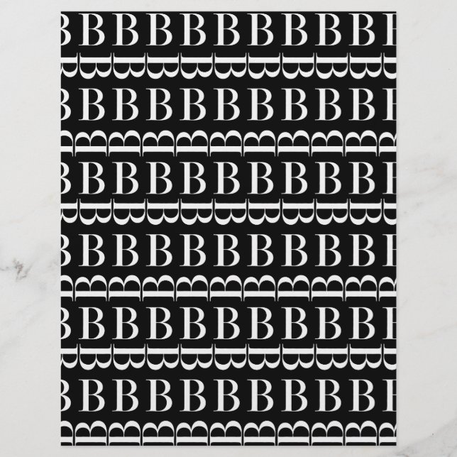 Lettre initiale monogramme B (Devant)