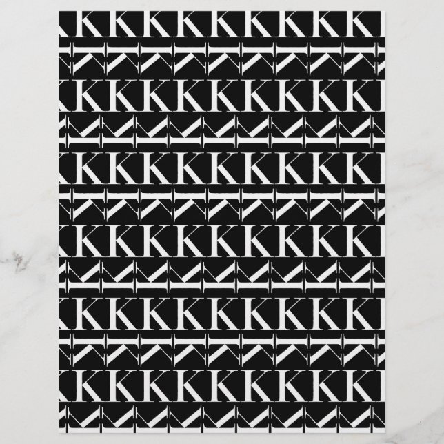 Lettre initiale monogramme K (Devant)