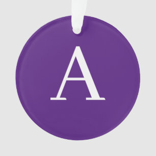 Lettre initiale Monogramme Style moderne violet et