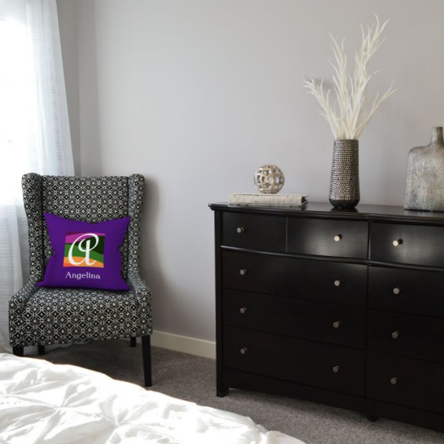 LETTRE INITIALE MONOGRAPHIQUE MOYENNE Oreiller à l (Créateur téléchargé)