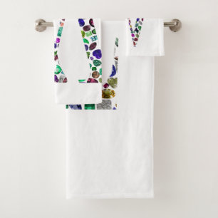 Lettre initiale W Gemstone Design
