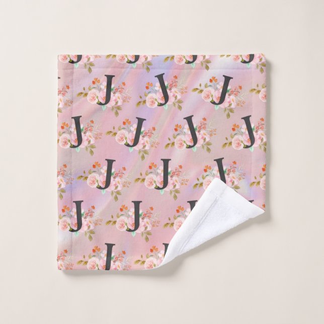 Lettre J (Gant de toilette)