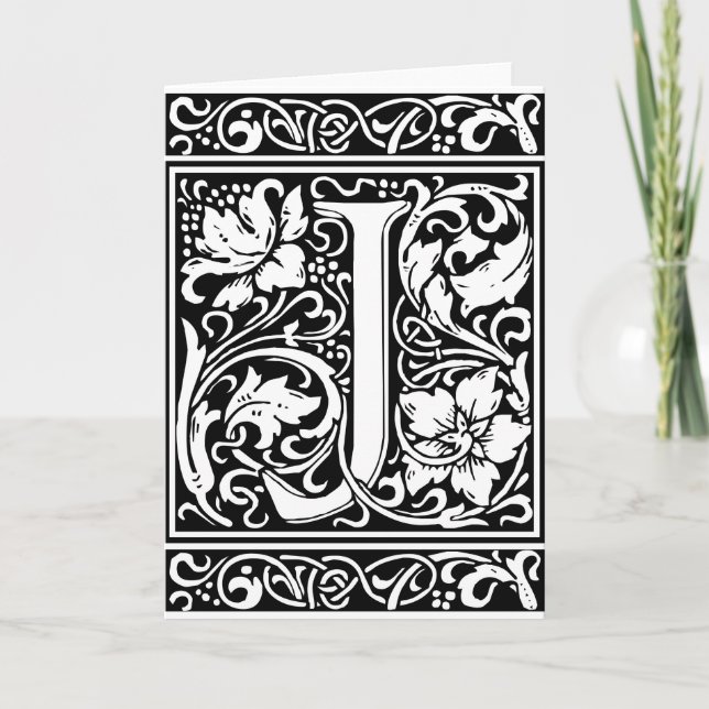 Lettre J Monogramme Médiéval Initial Vintage (Devant)