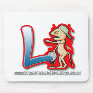 Lettre L tapis de graffiti de souris