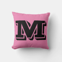 LETTRE M MONOGRAM COUSSIN ROSE