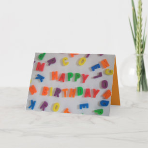 Lettre Magnet carte d'anniversaire