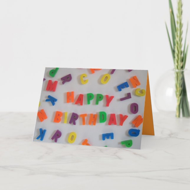 Lettre Magnet carte d'anniversaire (Devant)