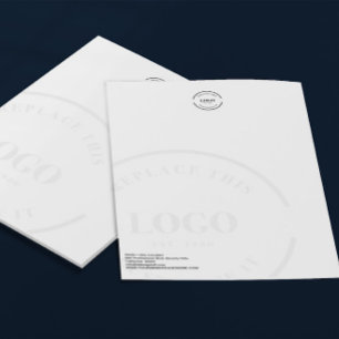 Lettre Marque à en-tête du logo de l'entreprise de base
