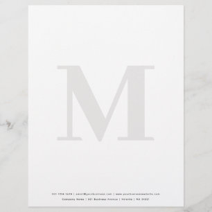 Lettre Modèle en-tête de monogramme