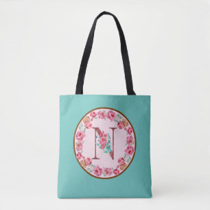 Lettre Monogram N avec Sac fourre-tout d'image de