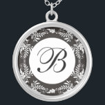 Lettre monogramme B Collier Pendentif<br><div class="desc">Montrez votre fierté dans vos initiales portant un pendentif monogramme.Le pendentif initial en argent fait également un cadeau mémorable pour toute occasion spéciale pour les personnes importantes de votre vie.</div>