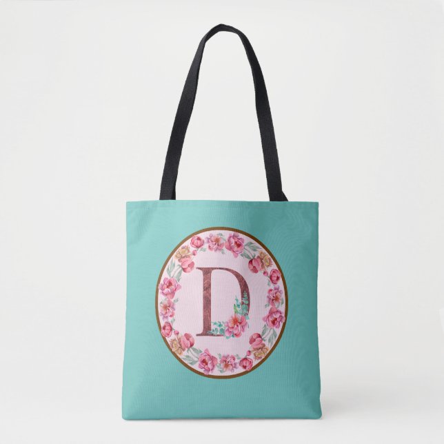 Lettre Monogramme D avec Sac fourre-tout d'image d (Devant)