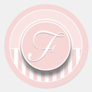 Lettre monogramme Sticker F initial Étiquette de s